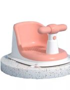 Little Mom Scaun de baie Pink cu ghidon de sustinere spatar confortabil margini rotunjite fixare cu ventuze varsta recomandat 6 luni+