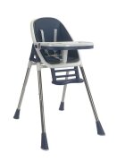Little Mom Scaun de masa 2 in 1 Grass Navy portabil cu husa detasabila suport picioare centura siguranta reglabil pe inaltime