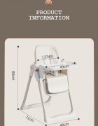Little Mom Scaun de masa pentru copii Black multifunctional 3 in 1 pliabil cu tavita dubla extensibila roti cu sistem de blocare cos pentru accesorii si husa detasabila dimensiune 71 x 48 x 89 cm