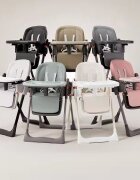 Little Mom Scaun de masa pentru copii Brown multifunctional 3 in 1 pliabil cu tavita dubla extensibila roti cu sistem de blocare cos pentru accesorii si husa detasabila dimensiune 71 x 48 x 89 cm