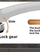 Little Mom Scaun de masa pentru copii grey structura metalica triunghiulara pliabil cu spatarul si tavita ajustabile husa detasabila roti cu blocare