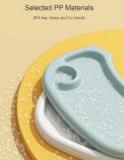 Little Mom Scaun de masa pliabil pentru bebelusi 3 in 1 Funny Dark Blue cu roti si functie de balansoar multifunctional centura de siguranta 5 Puncte ajustabil pe inaltime cos de depozitare husa detasabila