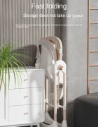 Little Mom Scaun de masa pliabil pentru bebelusi multifunctional cu roti functie balansoar cu spatar reglabil in 4 unghiuri distincte inaltime ajustabila si centura de siguranta 5 puncte varsta 6-36 luni Grey