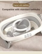 Little Mom Scaunel de baie pentru bebelusi BabySpa Pink termometru digital cu ecran tactil bariera circulara 360 cu spatar ergonomic compatibilitate universala si Jucarie rotativa tip spinner inclusa