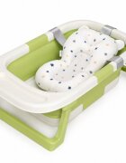 Little Mom Set Cadita Green ultrapliabila si hamac pentru copii cu dop evacuare display afisare temperatura margini rotunjite dimensiuni 69.5 x 21 x 42 cm