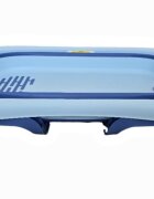 Little Mom Set Cadita pliabila Blue cu termometru integrat hamac picioare anti-derapante dop evacuare fara bpa varsta recomandata 0 luni+