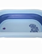 Little Mom Set Cadita pliabila Blue cu termometru integrat hamac picioare anti-derapante dop evacuare fara bpa varsta recomandata 0 luni+