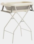Little Mom Set Cadita pliabila pentru bebelui cu suport metalic si Perna Ergonomica Grey