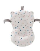 Little Mom Set Cadita pliabila pentru bebelui cu suport metalic si Perna Ergonomica Grey