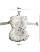 Little Mom Set Cadita pliabila pentru bebelui cu suport metalic si Perna Ergonomica Grey