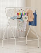 Little Mom Set Cadita pliabila pentru copii BabyComfort Grey cu suport metalic pliabil si afisaj de temperatura design 2 in 1 modern robust si durabil