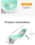 Little Mom Set Cadita pliabila pentru copii Crown Grey termometru incorporat cu display digital sistem de agatare si suport anatomic pliabil