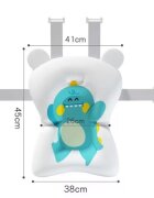 Little Mom Set cadita pliabila pentru copii Dino Pink cu pernuta bebelusi detasabila termometru display digital incorporat dop scurgere picioruse antiderapante design ergonomic80 x 50 x 24 cm