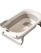 Little Mom Set Cadita pliabila pentru copii termometru cu display digital incorpodat si Hamac cu design ergonomic inclus dimensiune 84 x 50 x 24 cm Grey