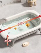 Little Mom Set Cadita pliabila pentru copii termometru cu display digital incorpodat si Hamac cu design ergonomic inclus dimensiune 84 x 50 x 24 cm Grey
