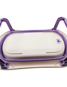 Little Mom Set Cadita pliabila Purple cu termometru integrat hamac picioare anti-derapante dop evacuare fara bpa varsta recomandata 0 luni+