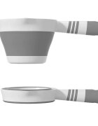 Little Mom Set de baita 5 in 1 Premium pentru bebelusi Comfort Care grey Cadita pliabila cu termometru integrat Hamac moale ergonomic si accesorii de imbaiere incluse