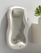 Little Mom Suport anatomic bebelusi Royal Grey pliabil pentru cadita copii prevazut cu tetiera confortabila suprafata texturata si gaurele mici de scurgere apa dimensiune 54.3 x 30.3 x 17.6 cm
