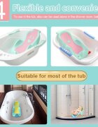 Little Mom Suport anatomic pentru cadita copii Cocoon Blue design bionic cu inclinare de 23 de grade fixare cu ventuze compatibilitate universala dimensiune 56 x 29 x 22 cm