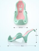 Little Mom Suport anatomic pentru cadita copii Cocoon Green design bionic cu inclinare de 23 de grade fixare cu ventuze compatibilitate universala dimensiune 56 x 29 x 22 cm