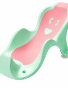 Little Mom Suport anatomic pentru cadita copii Cocoon Green design bionic cu inclinare de 23 de grade fixare cu ventuze compatibilitate universala dimensiune 56 x 29 x 22 cm
