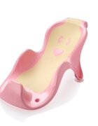 Little Mom Suport anatomic pentru cadita copii Cocoon Pink design bionic cu inclinare de 23 de grade fixare cu ventuze compatibilitate universala dimensiune 56 x 29 x 22 cm