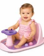 Little Mom Suport de baie Baby Shower Pink cu ventuze si spatar varsta 6 luni+