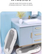 Little Mom Suport de baie pentru bebelusi Grey ComfortBath Baby design ergonomic pliabil usor de transportat prevazut cu tetiera suprafata texturata cu orificii de drenaj material non-toxic