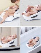 Little Mom Suport de baie Soft Blue design ergonomic confortabil stabil dimeniuni 60.5 x 39 x 20 cm