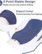 Little Mom Suport de baie Soft Blue design ergonomic confortabil stabil dimeniuni 60.5 x 39 x 20 cm