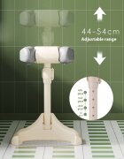 Little Mom Suport ergonomic pentru baita independenta a bebelusilor Bath Grey design cu inaltime ajustabila intre 44-54 cm stabil si sigur compact si portabil cu elementele de sustinere pentru brate