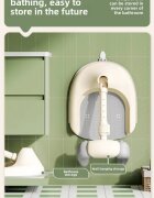 Little Mom Suport ergonomic pentru baita independenta a bebelusilor Bath Grey design cu inaltime ajustabila intre 44-54 cm stabil si sigur compact si portabil cu elementele de sustinere pentru brate