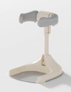 Little Mom Suport ergonomic pentru baita independenta a bebelusilor Bath Grey design cu inaltime ajustabila intre 44-54 cm stabil si sigur compact si portabil cu elementele de sustinere pentru brate