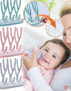 Little Mom Suport Green pentru uscarea biberoanelor si accesoriilor fara bpa practic cu componente detasabile