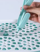 Little Mom Suport Green pentru uscarea biberoanelor si accesoriilor fara bpa practic cu componente detasabile