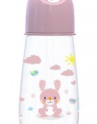 LORELLI Biberon Animals 125 ml capac decorat 0 luni+ Blush Pink