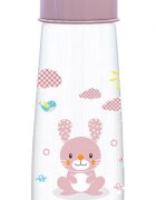 LORELLI Biberon Animals 250 ml capac decorat 0 luni+ Blush Pink