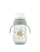 LORELLI Biberon anticurgere cu toarte si gat larg 6 luni+ 250 ml My Friend Iceberg Green