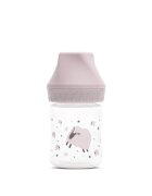 LORELLI Biberon cu gat larg My Friend tetina moale din silicon 0 luni+ 125 ml Mellow Rose