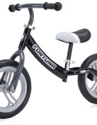 LORELLI Bicicleta copii fara pedale Fortuna grey black varsta 2-5 ani ghidon reglabil in inaltime de la 51 cm pana la 60 cm roti din spuma EVA 11 inch scaun reglabil de la 33 cm pana la 43 cm