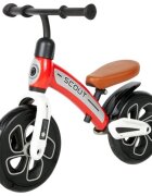LORELLI Bicicleta copii fara pedale Scout Red de echilibru roti din spuma EVA scaun reglabil pe inaltime de la 30 cm pana la 33 cm varsta 2-4 ani maxim 25 de kg ghidon reglabil in inaltime de la 49 cm pana la 51.5 cm