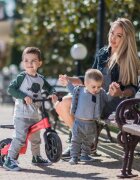 LORELLI Bicicleta de tranzitie pentru copii Spider Mint fara pedale ghidon reglabil sezut ajustabil limitator de directie cadru din aluminiu roti 10 inch greutate admisa 20 kg