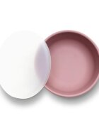 LORELLI Bol de hranire cu capac din silicon natural si ventuza 6 luni+ Pink