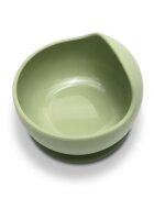 LORELLI Bol de hranire din silicon natural cu ventuza 6 luni+ Fresh Green
