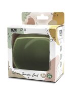 LORELLI Bol de hranire din silicon natural cu ventuza 6 luni+ Fresh Green
