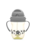 LORELLI Cana cu manere si pai anti-varsare potrivita pentru calatorii 12 luni+ 275 ml Grey Yellow