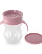 LORELLI Cana de tranzitie anti-varsare sistem de baut din orice pozitie 360 grade 12 luni+ Pink
