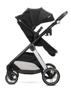 LORELLI Carucior 2 in 1 pentru copii Aspen Black transformabil reversibil cadru din aluminiu suspensii adaptori pentru cos auto geanta greutate suportata 22 kg