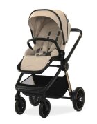 LORELLI Carucior 2 in 1 pentru copii Bianca Beige Warm cadru din aluminiu suspensii cos landou individual cu maner de transport geanta greutate suportata 22 kg