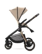 LORELLI Carucior 2 in 1 pentru copii Bianca Beige Warm cadru din aluminiu suspensii cos landou individual cu maner de transport geanta greutate suportata 22 kg